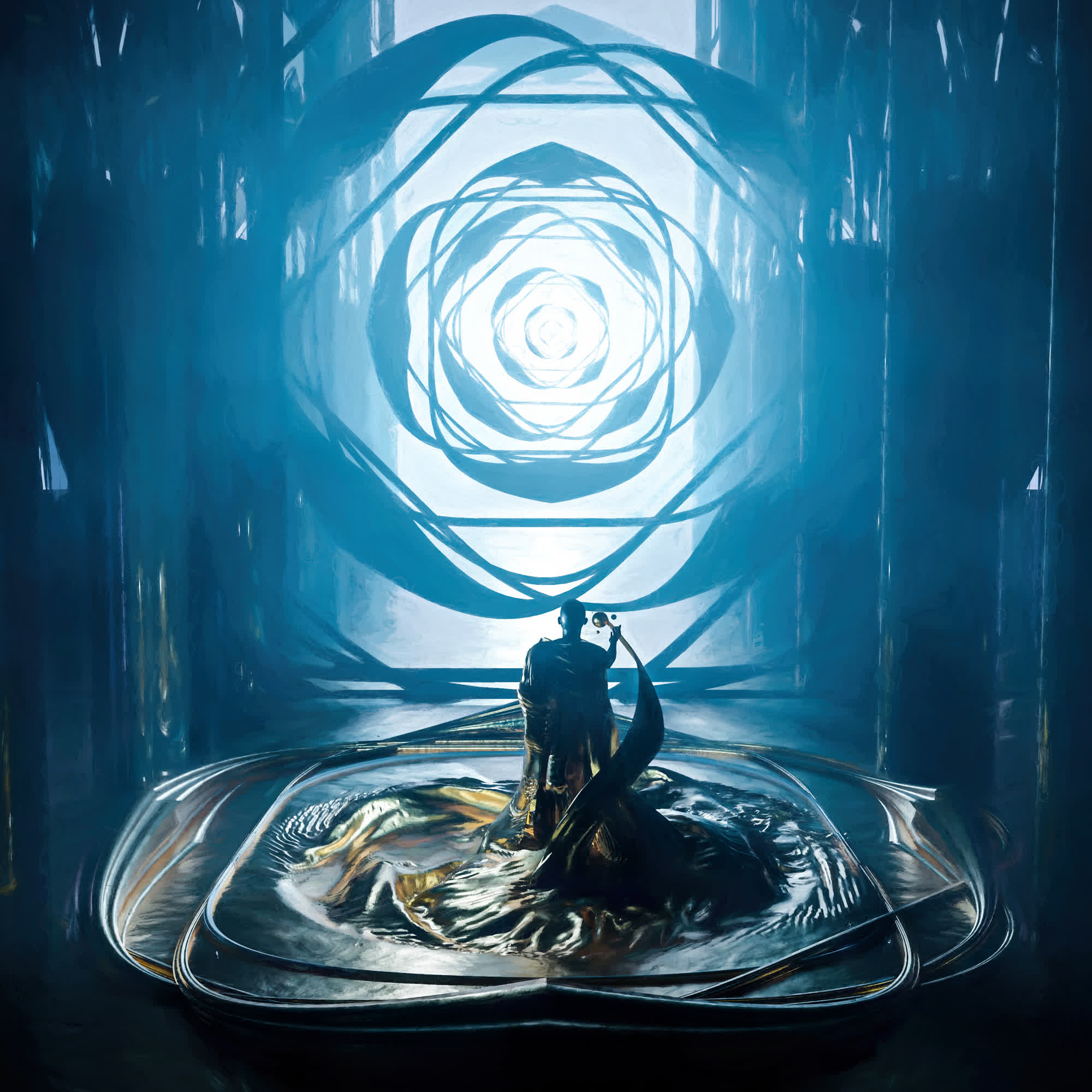 Fuzuli — a Sufi digital sculpture on the burning of the self